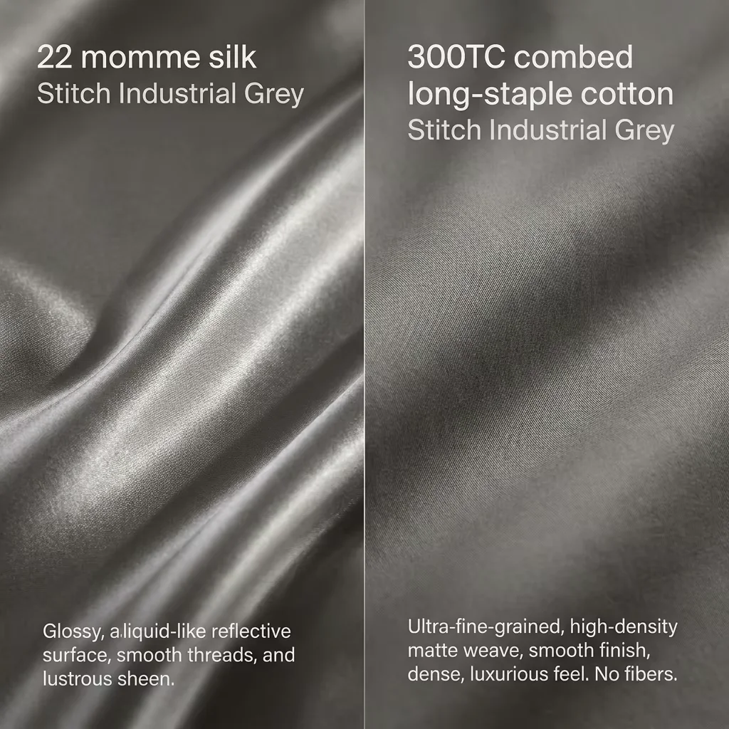Silk Face With Cotton Reverse