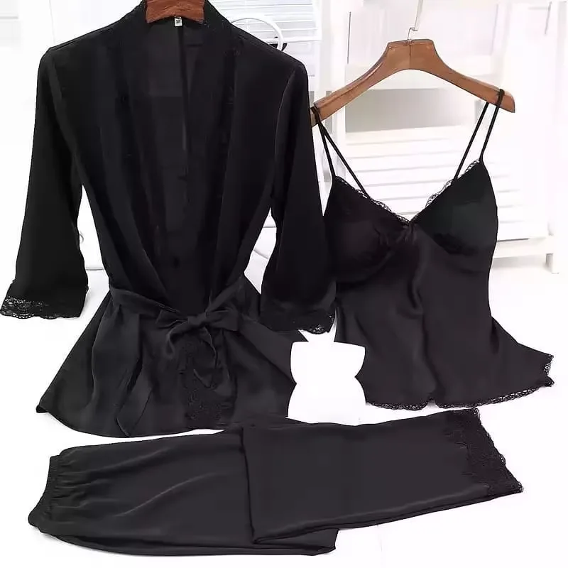 Custom Multi-piece Silk Sleepwear Set