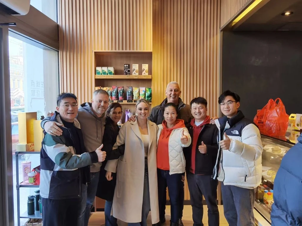 Stitch Silk team spending time with international customers