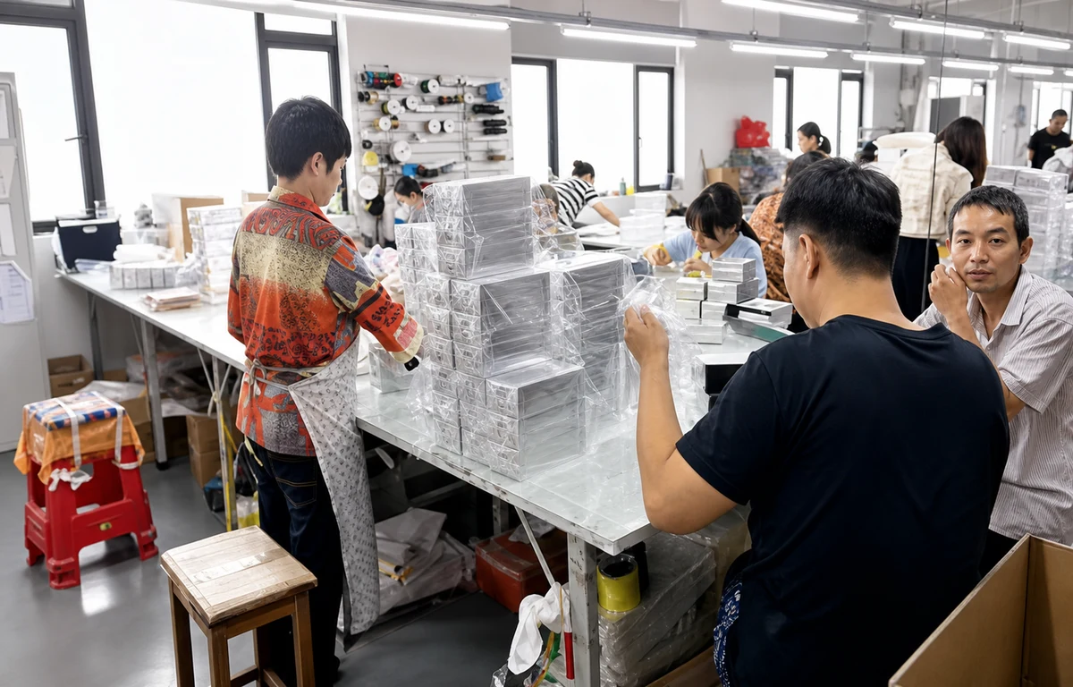 Packing Table, Final QC, And Export Cartons