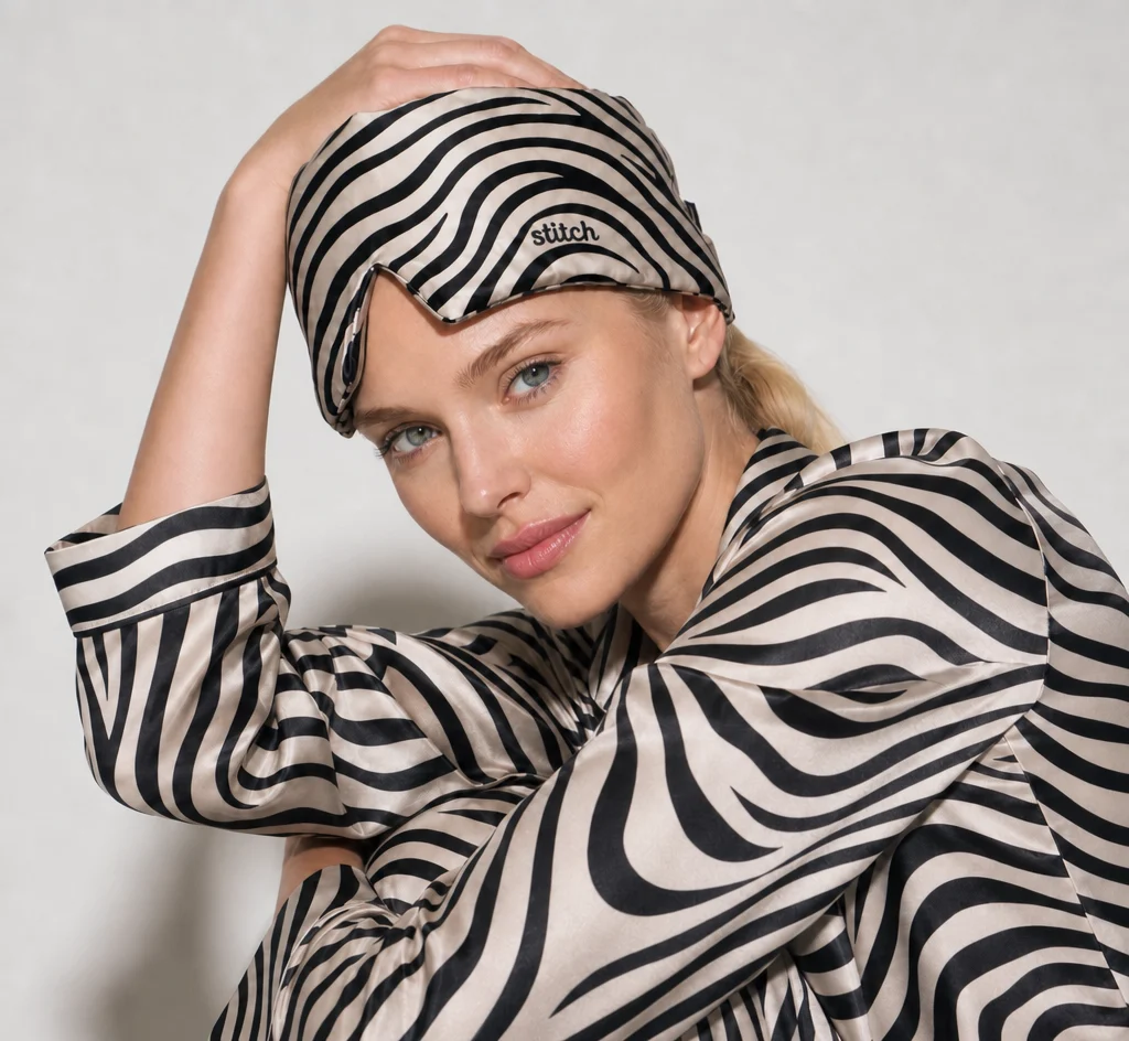Printed Large Silk Sleep Masks