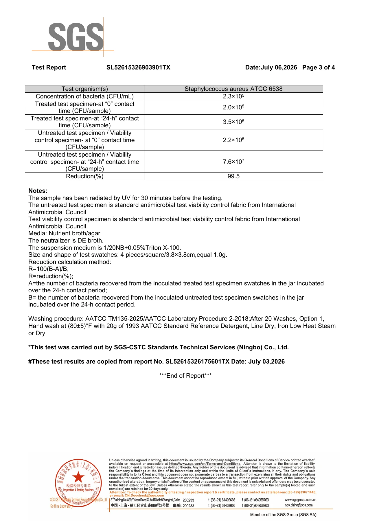 SGS report page 3