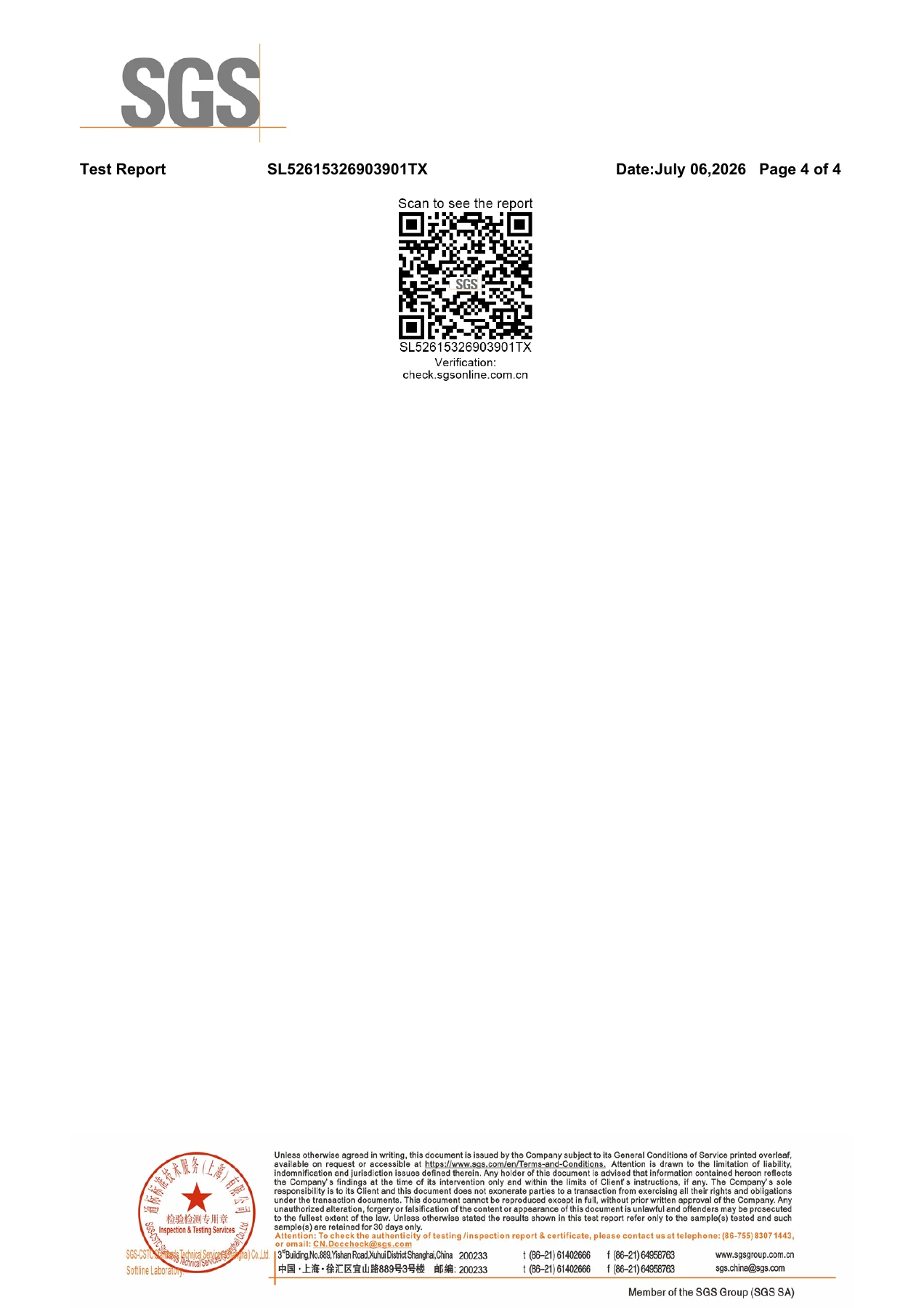 SGS report page 4