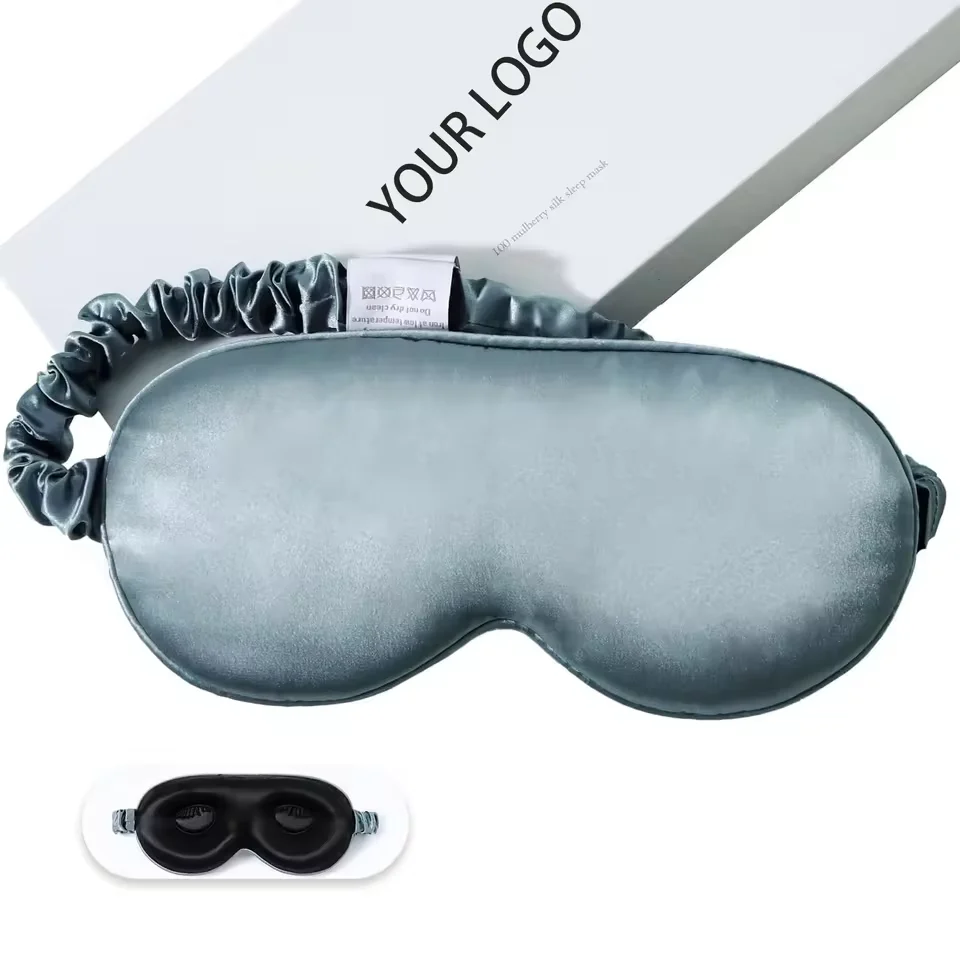 Weighted silk sleep mask