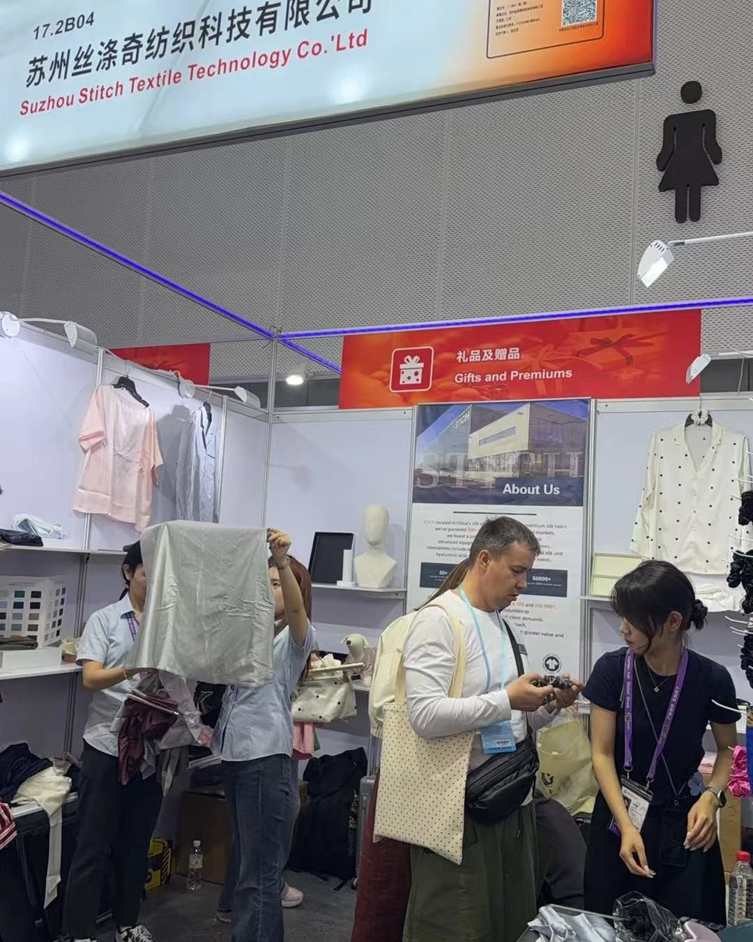 Lead time questions were settled by calling the factory, at the booth, in front of the buyer